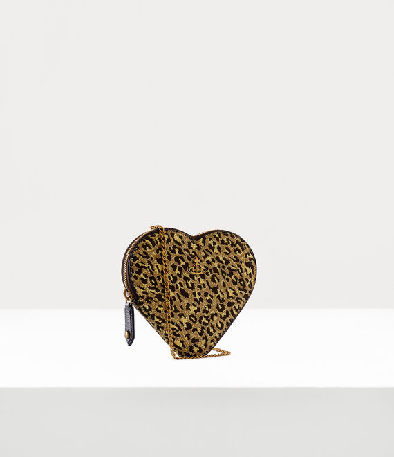 Vivienne Westwood Louise Heart Crossbody Bag in BROWN